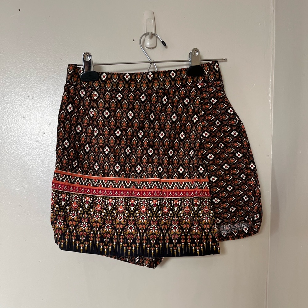 Patterned Mini Skort